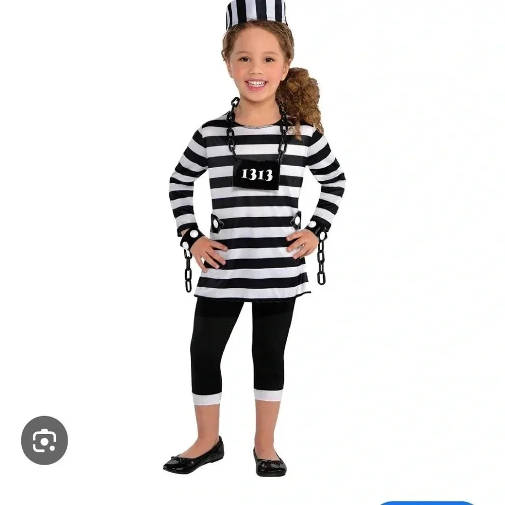 Troublemaker Maker costume child medium, 8 to 10 years black-and-white